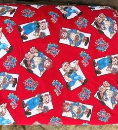 Raggedy Ann and Andy fabric -classic drawings!   20 yards!